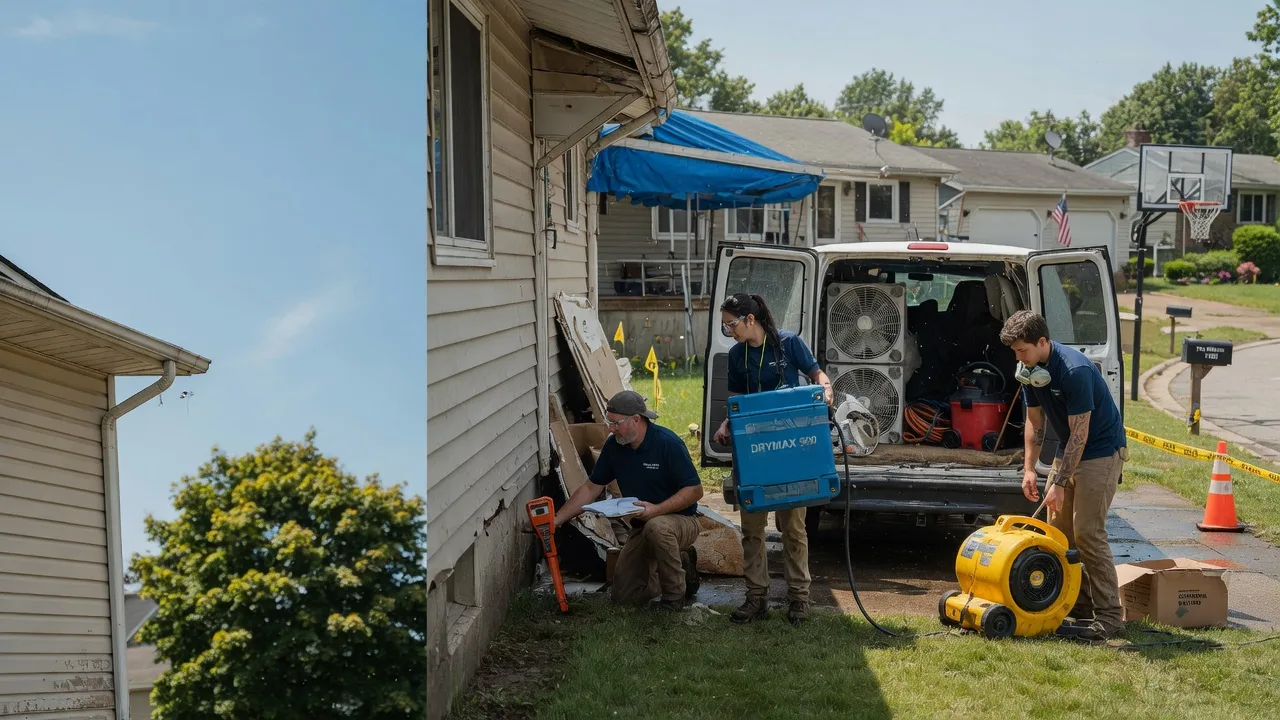 Ceiling Leak Cleanup in Luthersburg, PA near me